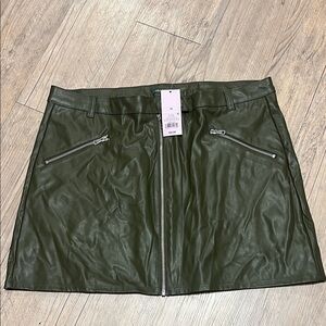 Wild Fable Dark Green Mini Skirt